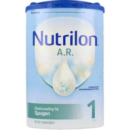 Nutrilon A.R. 1 baby and toddler formula in 800g package, visible on the product packaging.