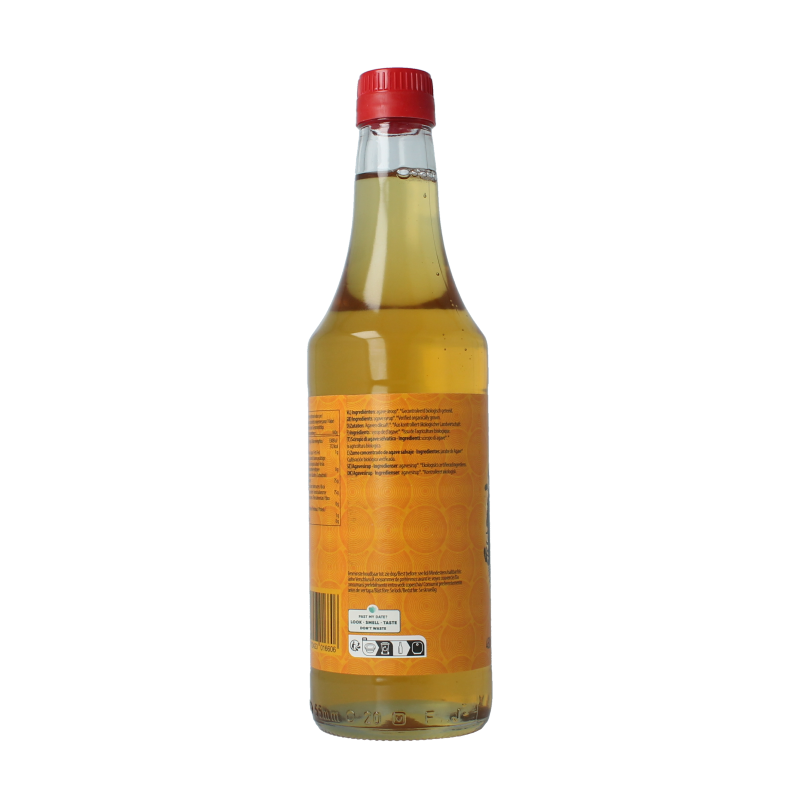 Organic Yakso Agave syrup in a 480ml bottle, showcasing a golden, smooth liquid used as a natural sweetener and flavor enhancer.