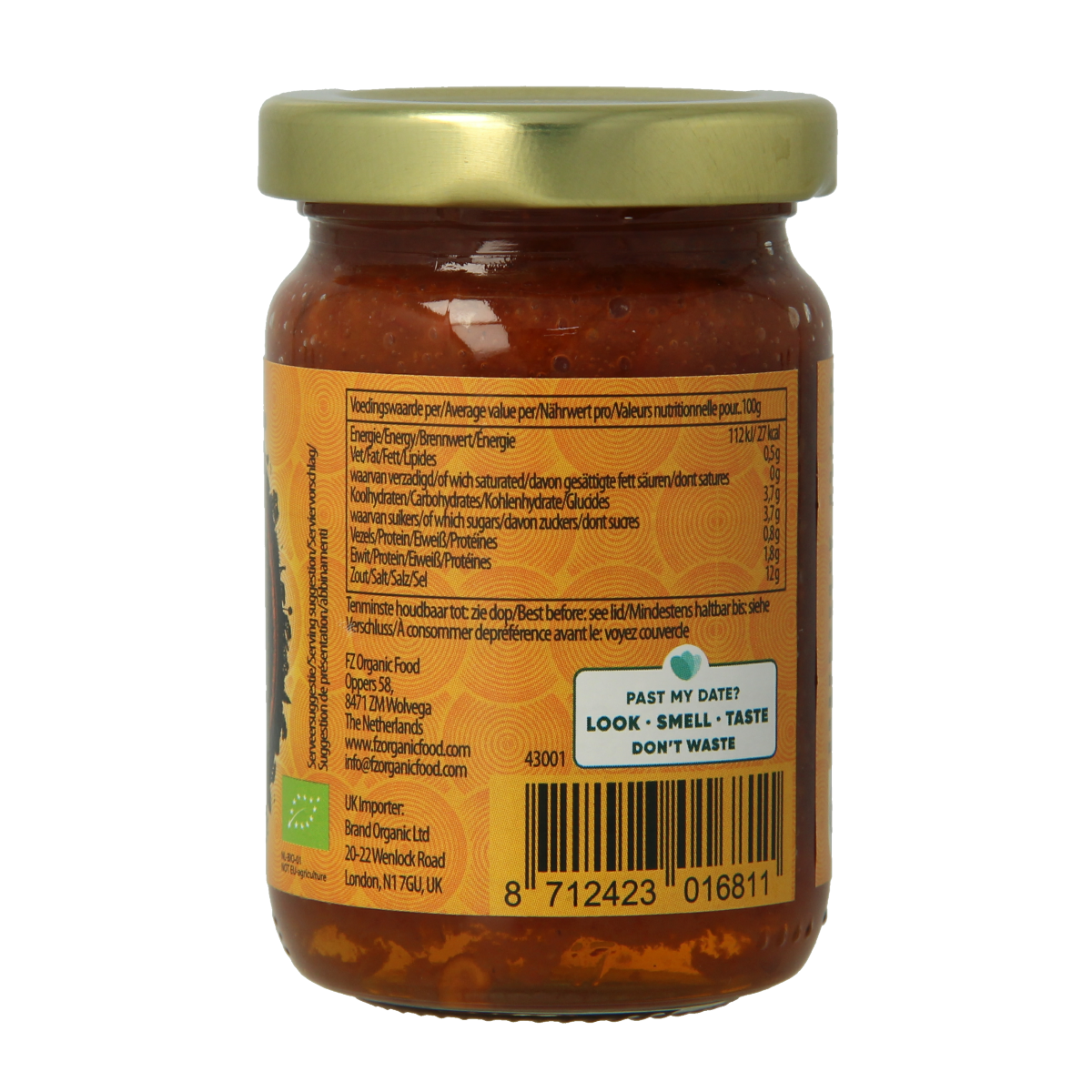 Yakso Sambal Oelek bio sauce in 100g jar, spicy chili paste from the sauces and seasonings category.