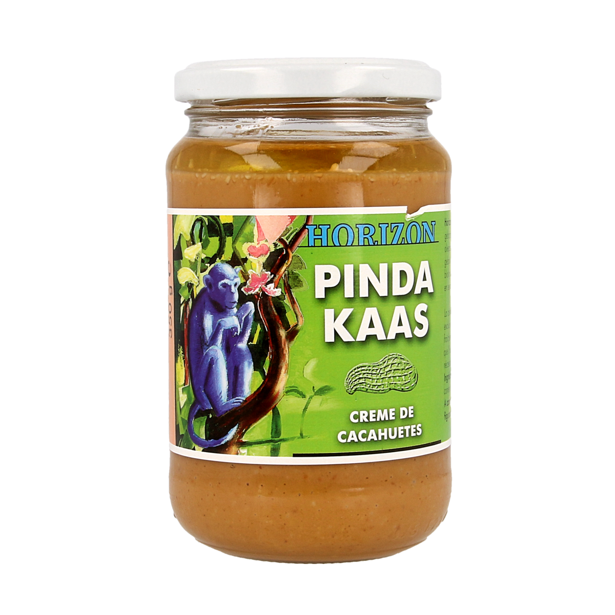 Horizon organic unsalted peanut butter spread on bread in a jar, 350g, natural and healthy broodbeleg option