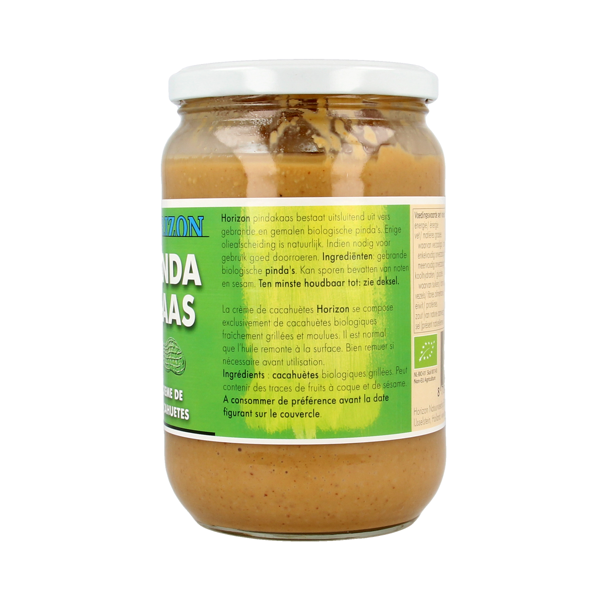 Horizon organic unsalted peanut butter spread on bread, 650g jar, natural and creamy, ideal for healthy breakfast or snacks