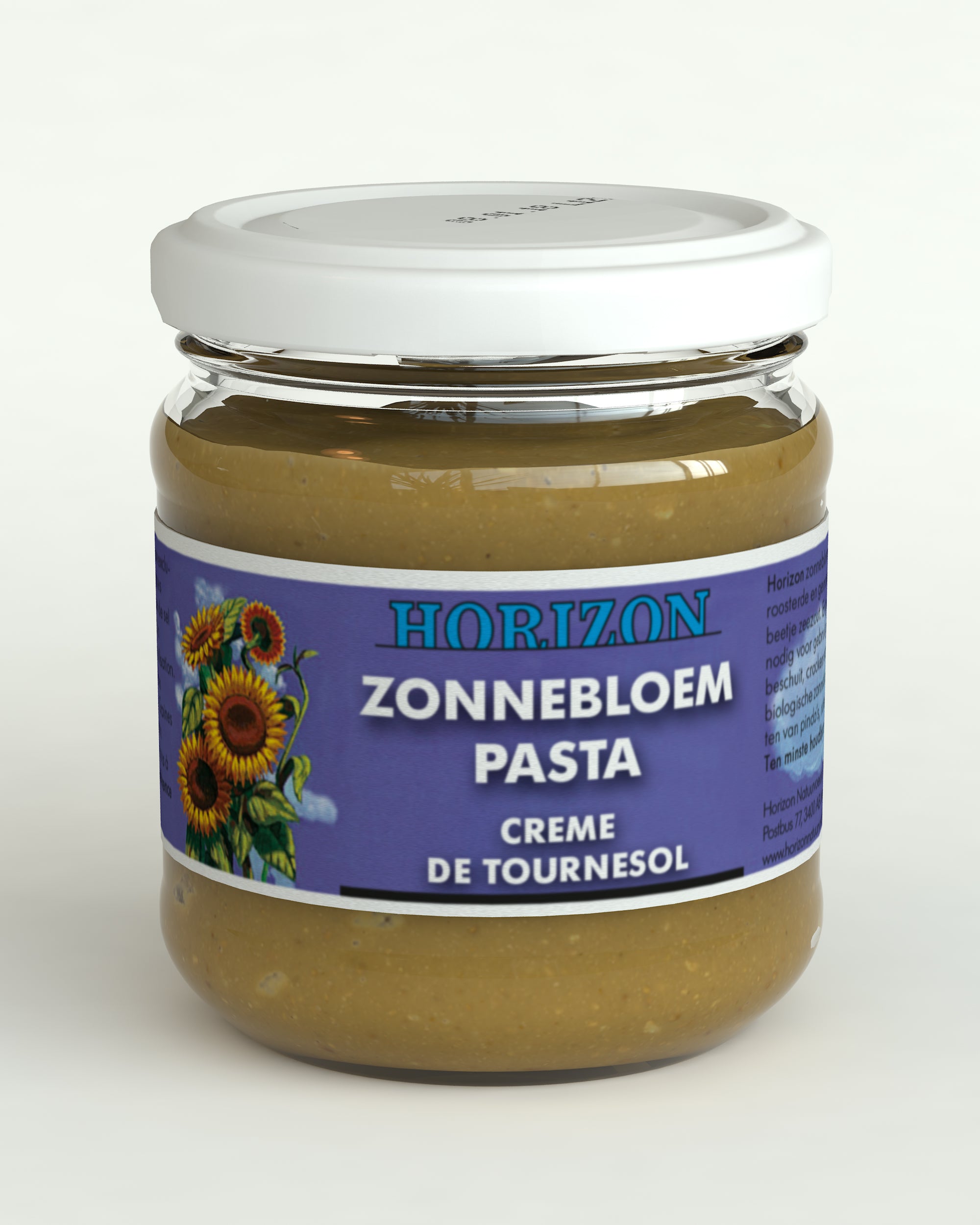 Horizon biologische zonnebloempasta met zeezout op broodbeleg, 175g, voedzaam en natuurlijk spreads.