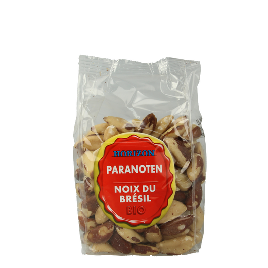 Horizon Paranoten bio raw superfood in 400g package, natural superfood with visible grains in a clear bag