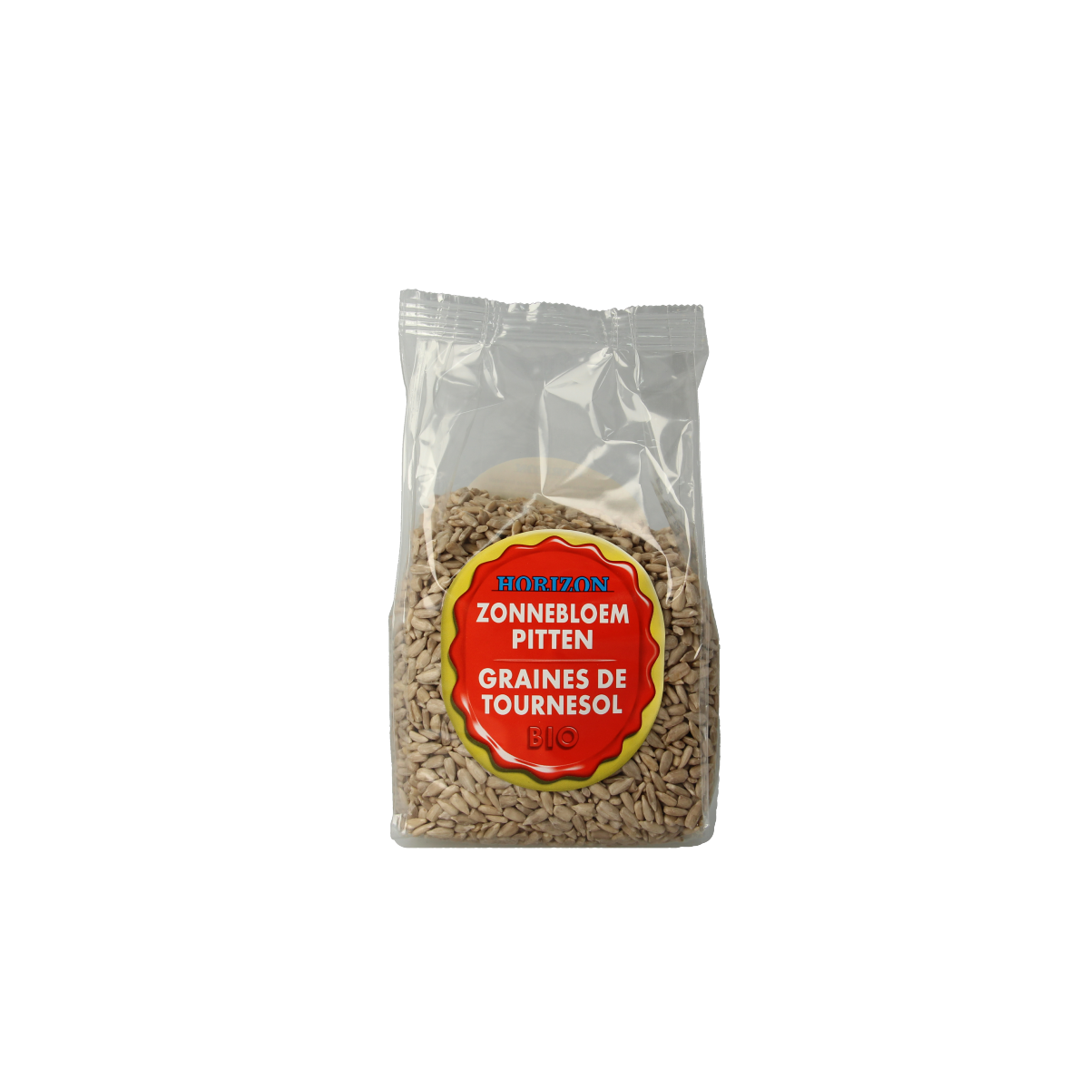 Raw Horizon bio sunflower seeds in a 400g package, superfood snack with natural, nutritious sunflower kernels.