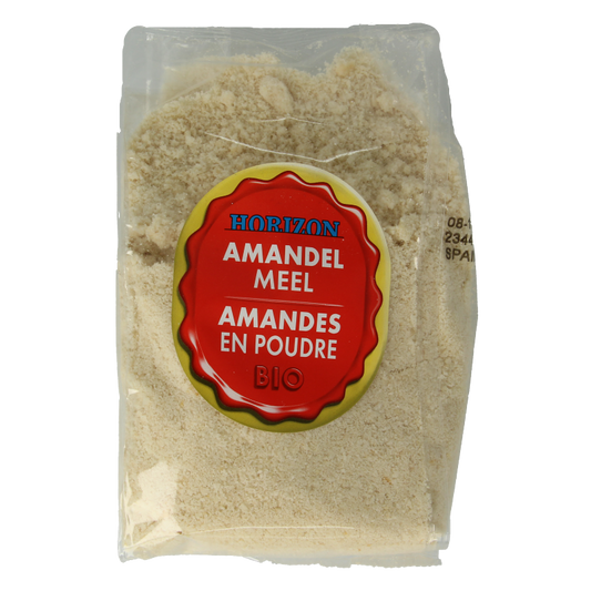 Organic Horizon blanched almond flour in a 350g package, ideal for baking and cooking.