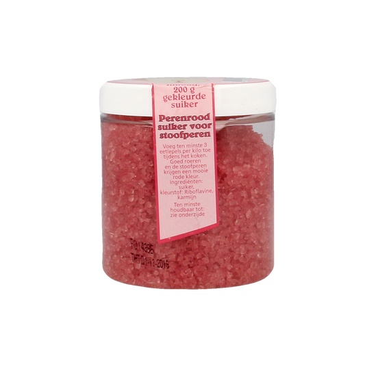 Van Vliet Perensuiker in 200g package, a type of sugar and sweetener, shown in a clear image with the product label.