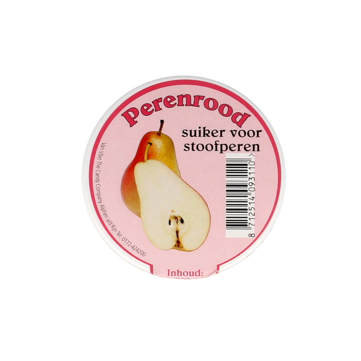 Van Vliet Perensuiker 200g, a clear image showing the packaging of Van Vliet sugar and sweeteners product.