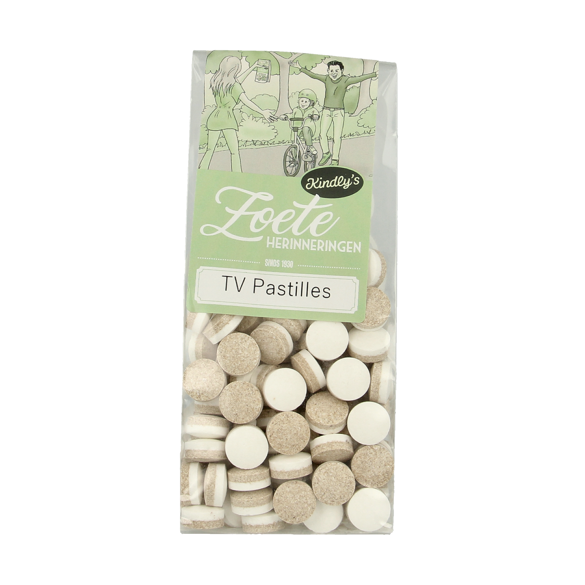 Kindly's zoete herinnering TV pastilles in 170g package, colorful candy treats from the Kindly's snoepgoed collection.