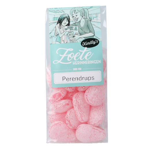 Kindly's Perendrups zoete herinneringen snoepgoed in een 170 gram verpakking, kleurrijk en verleidelijk snoepgoed.