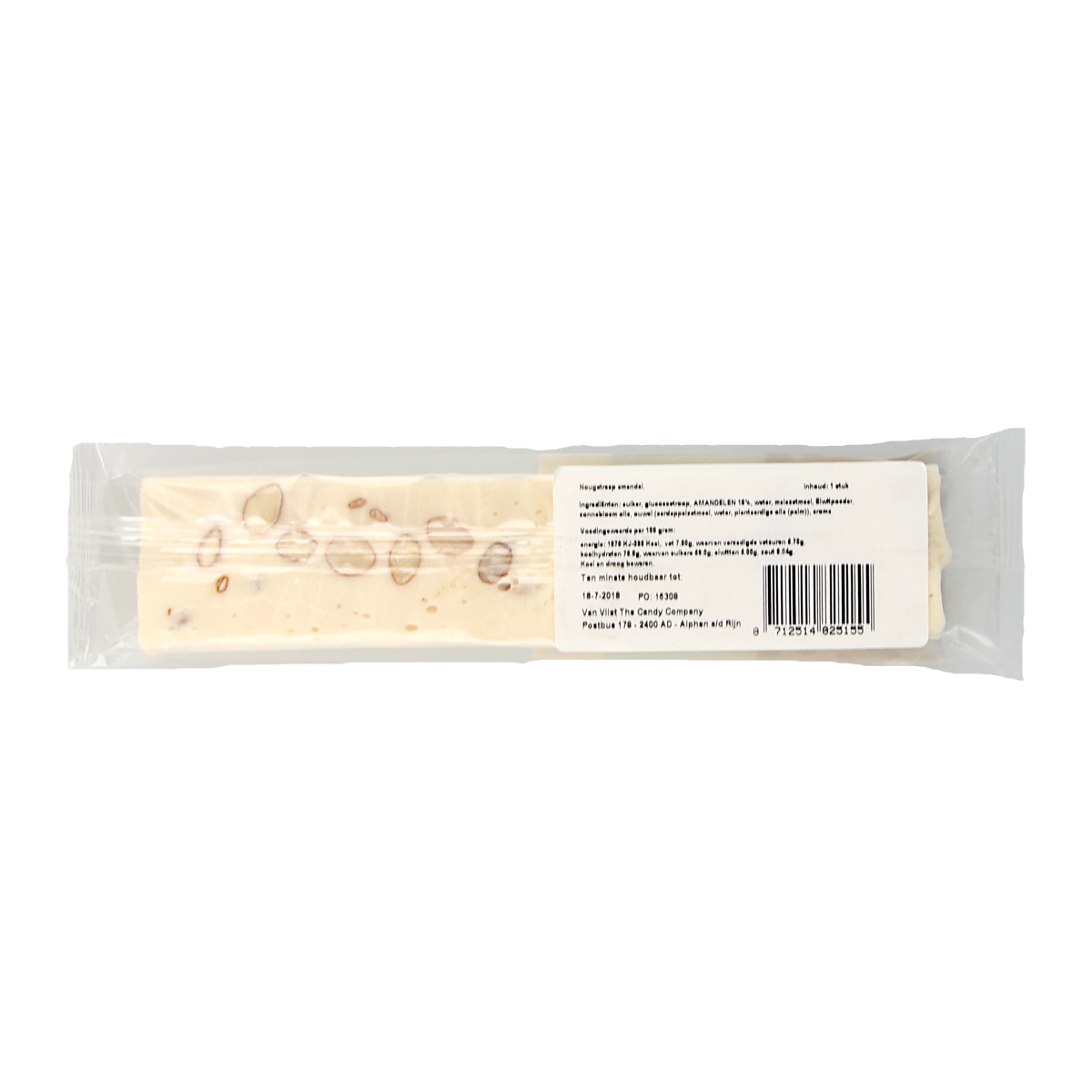 Kindly's Nougatreep zoete herinneringen, 100g, showing a delicious caramel and nougat candy bar from the Kindly's brand.