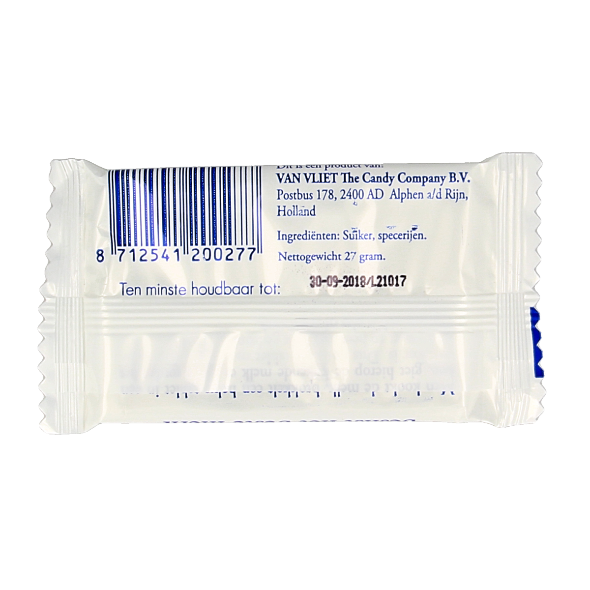 Van Vliet MPS anijsmelk tablets in a container, used as a flavoring or sauce ingredient, with packaging visible.