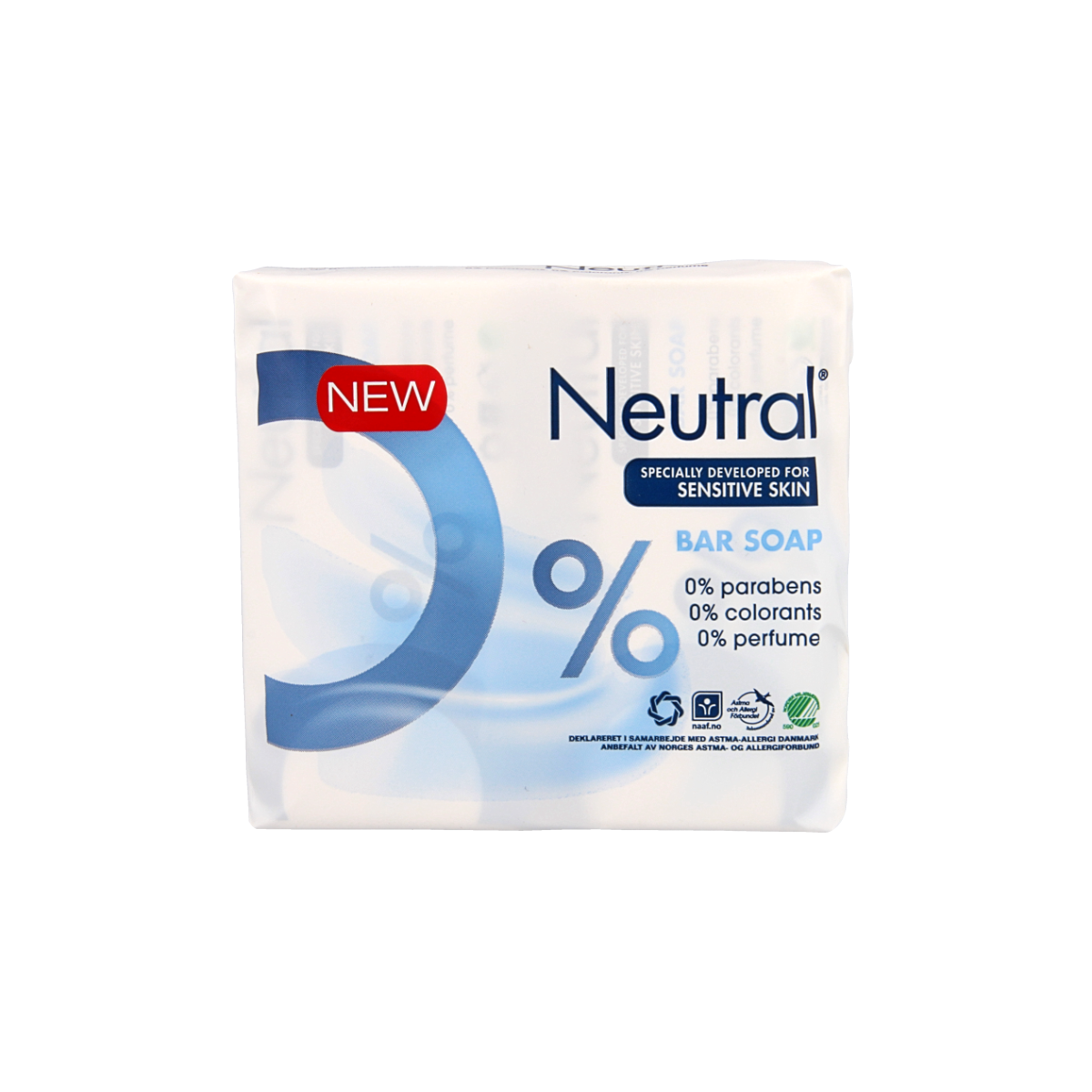 Neutral Zeeptablet duo soap, 2 x 100g, natural cleansing bar with neutral skincare benefits, shown in the product image.