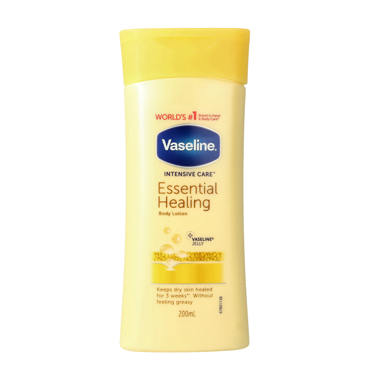 Vaseline Intensive Care Body Lotion in 200ml bottle, nourishing and healing body moisturizer for soft skin.