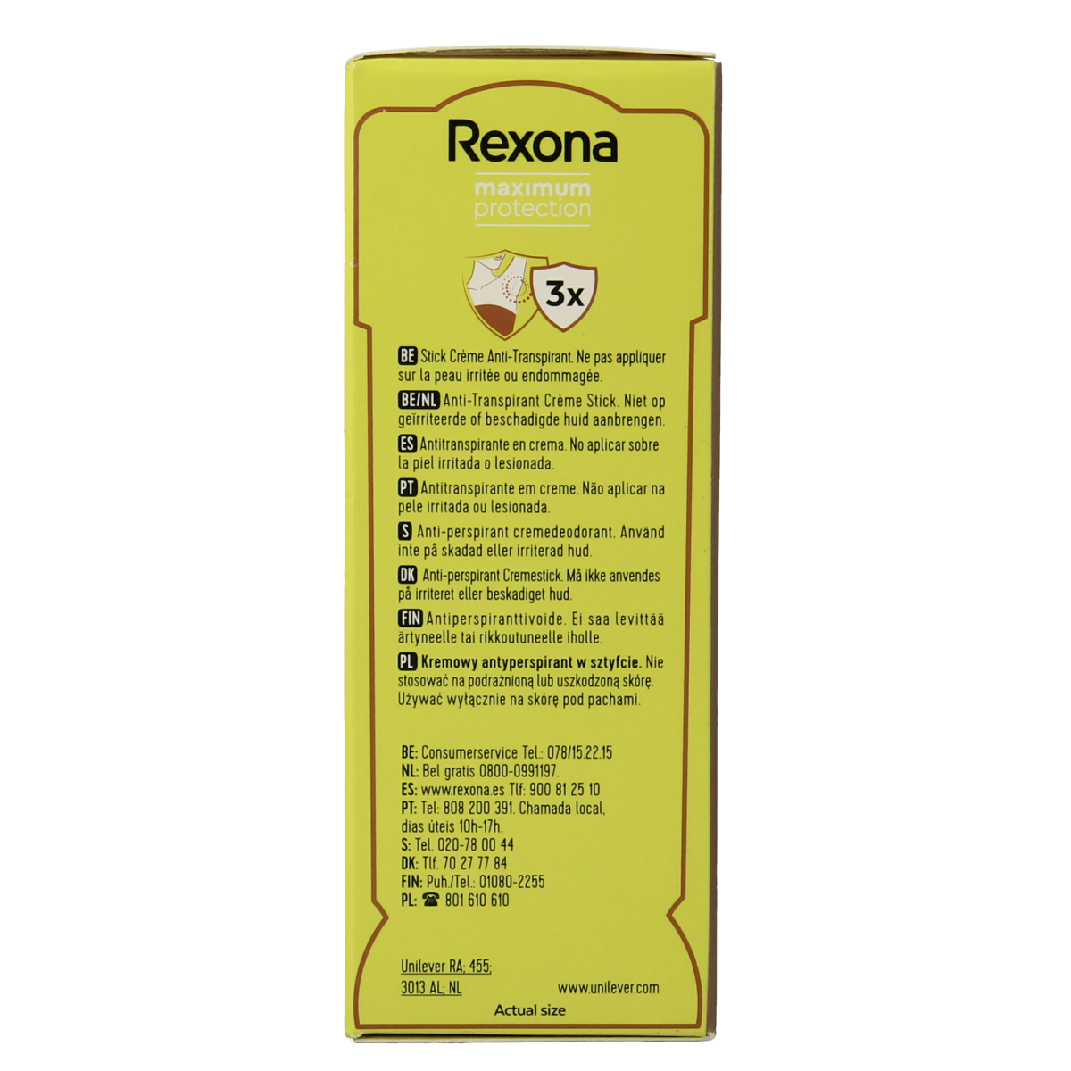 Rexona Deodorant maximum protection stress control 45.00 Milliliter