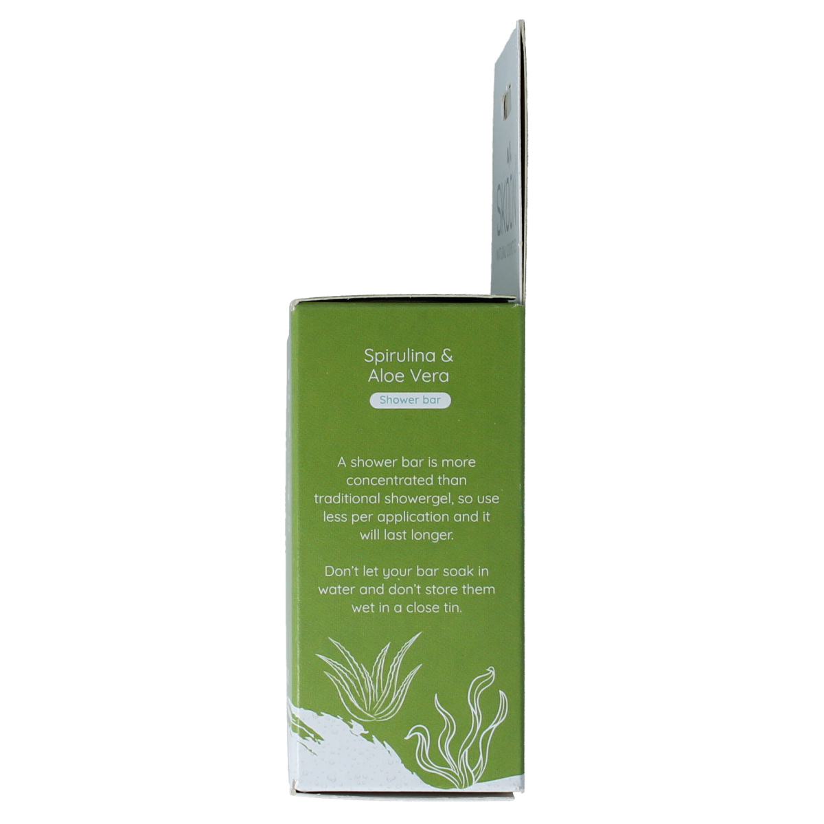 Skoon Solid Shower Fresh to the Max soap bar, 90g, natural bad en douche product with fresh scent and eco-friendly packaging.