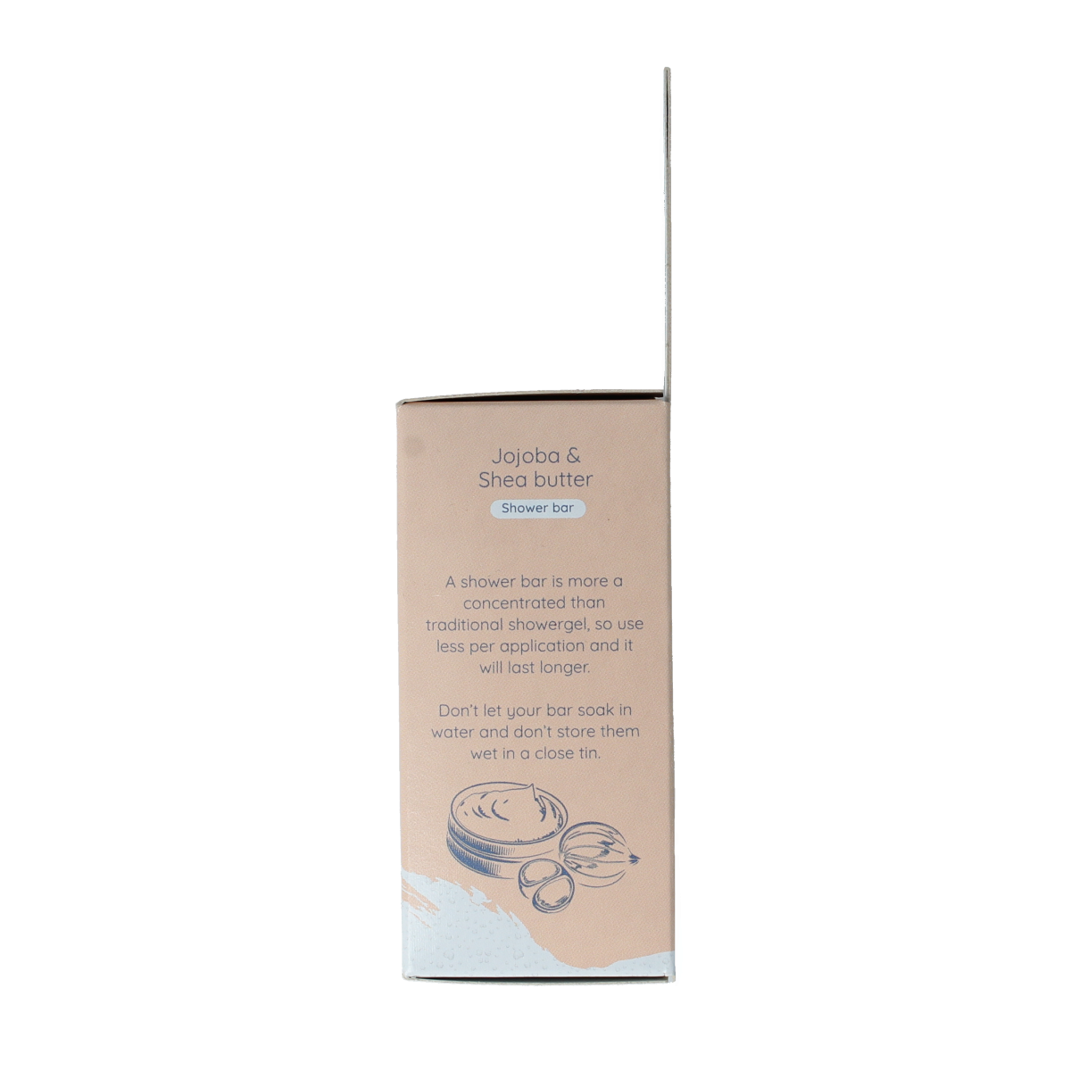 Skoon Solid scrub and shower bar in 90g, natural soap bar for exfoliating and cleansing skin during shower.