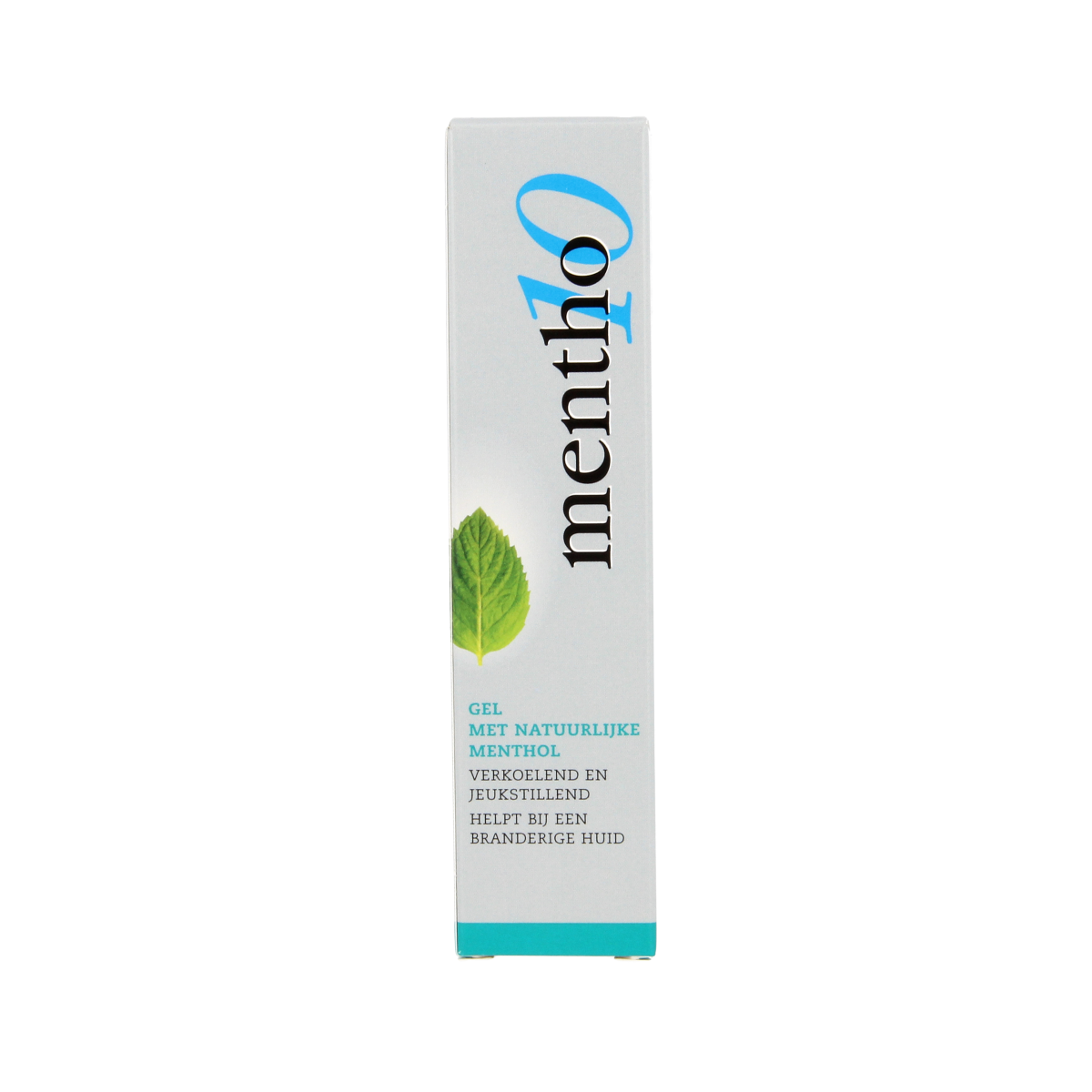 Mentho 10 Mentholgel in 30ml tube, soothing body care gel with menthol for cooling relief, displayed on a white background.