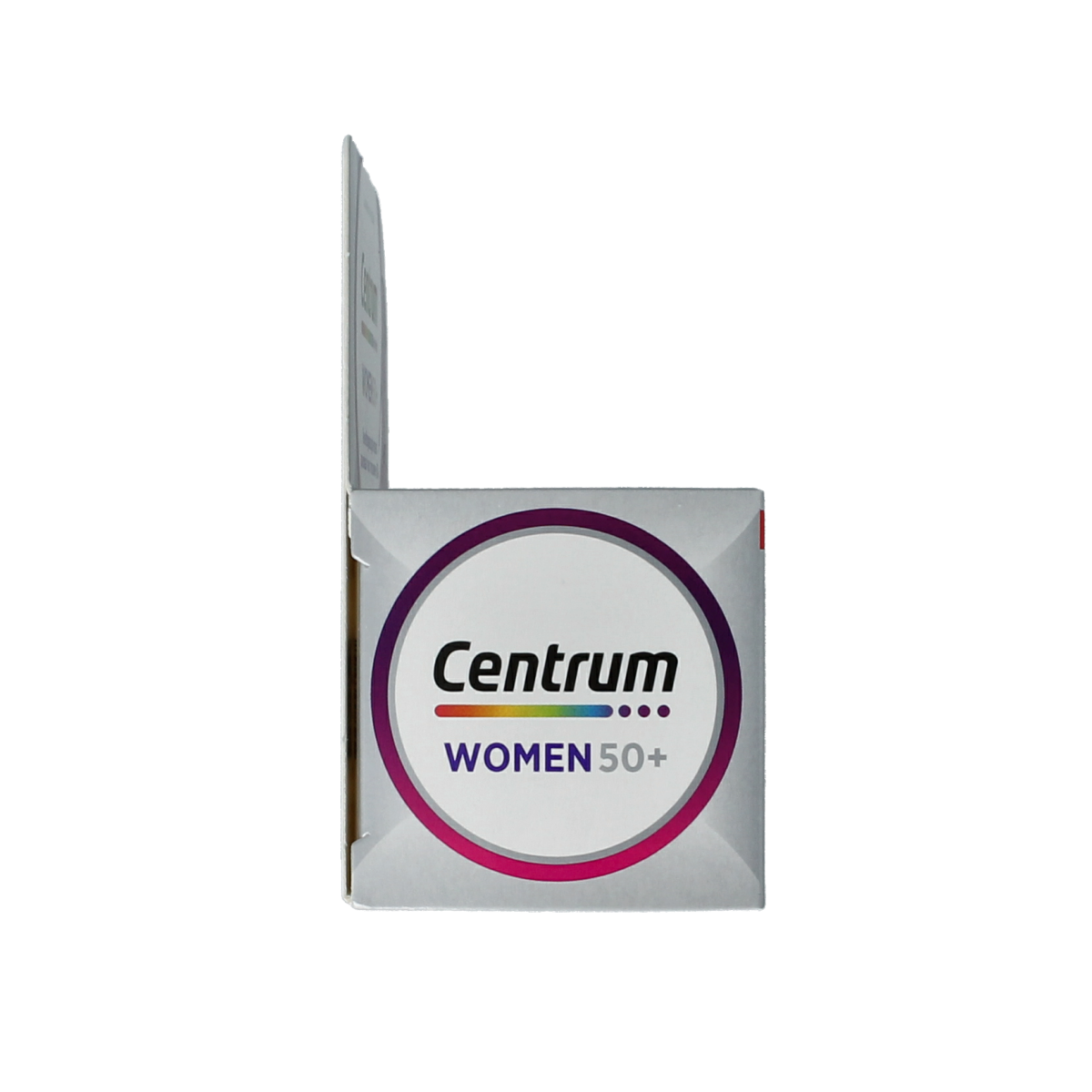 Centrum Women 50+ advanced multivitamin tablets, dietary supplement for women over 50, in a blister pack.