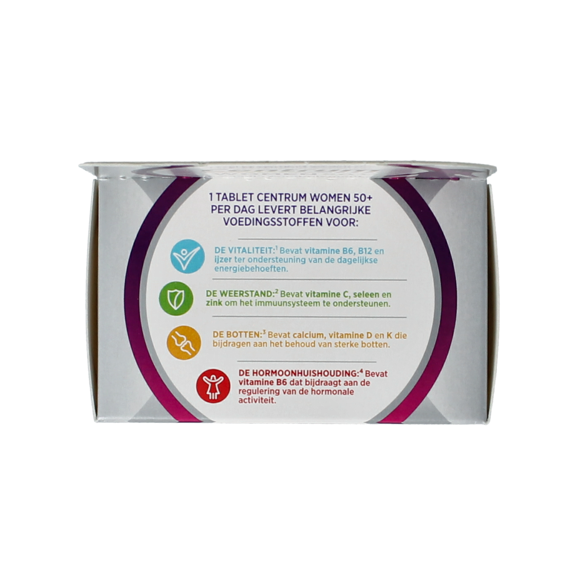 Centrum Women 50+ advanced multivitamin tablets, dietary supplement for women over 50, in a blister pack.