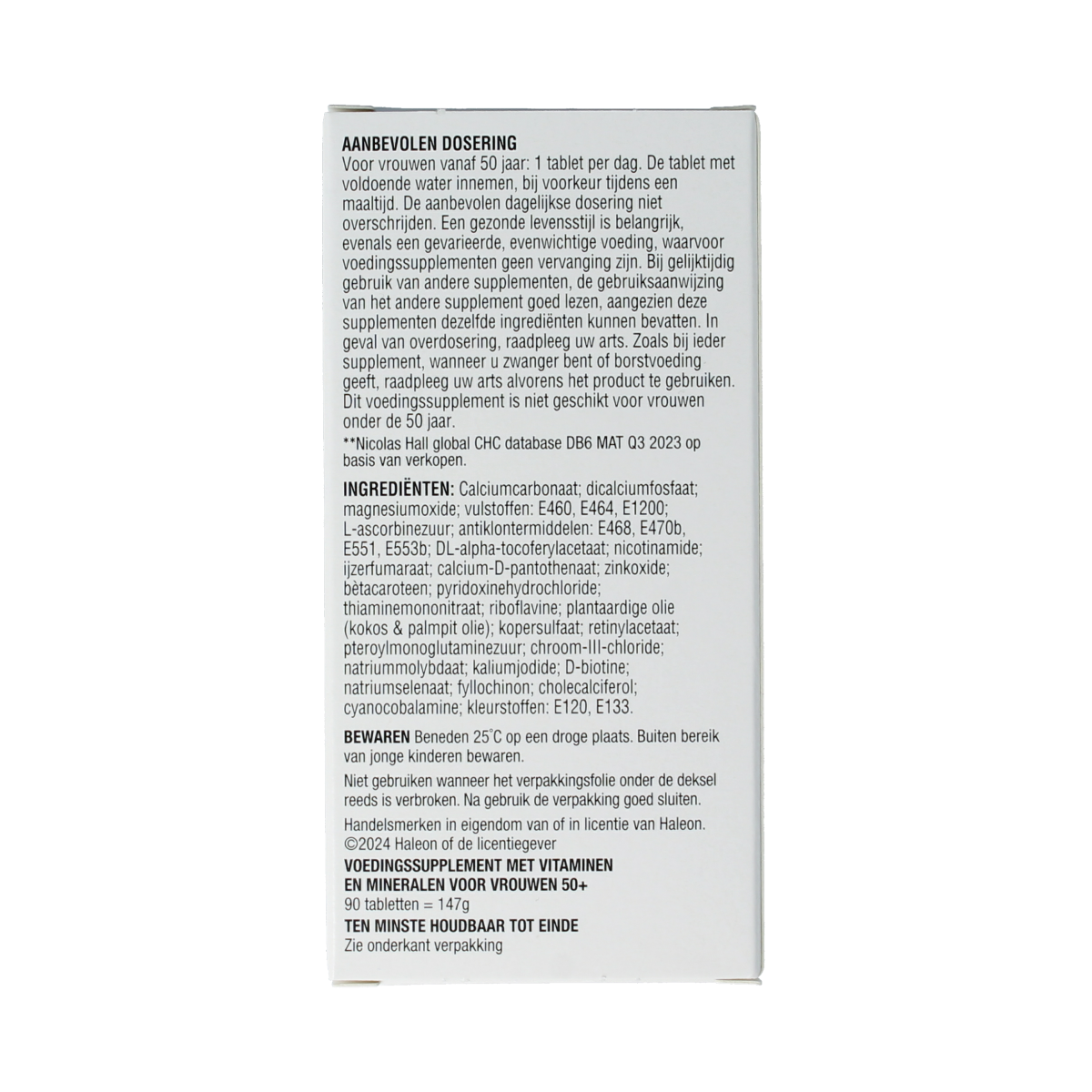 Centrum Women 50+ advanced multivitamin tablets, dietary supplement for women over 50, 90 count.