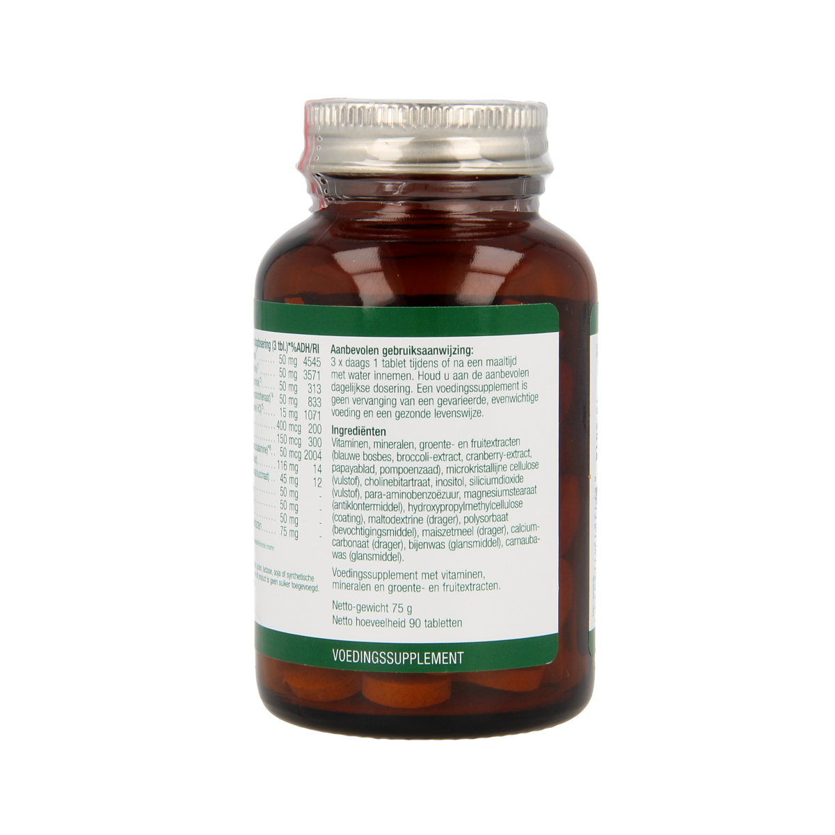 Essential Organics Super B50 complex multivitamin tablets, dietary supplement for energy and overall health.