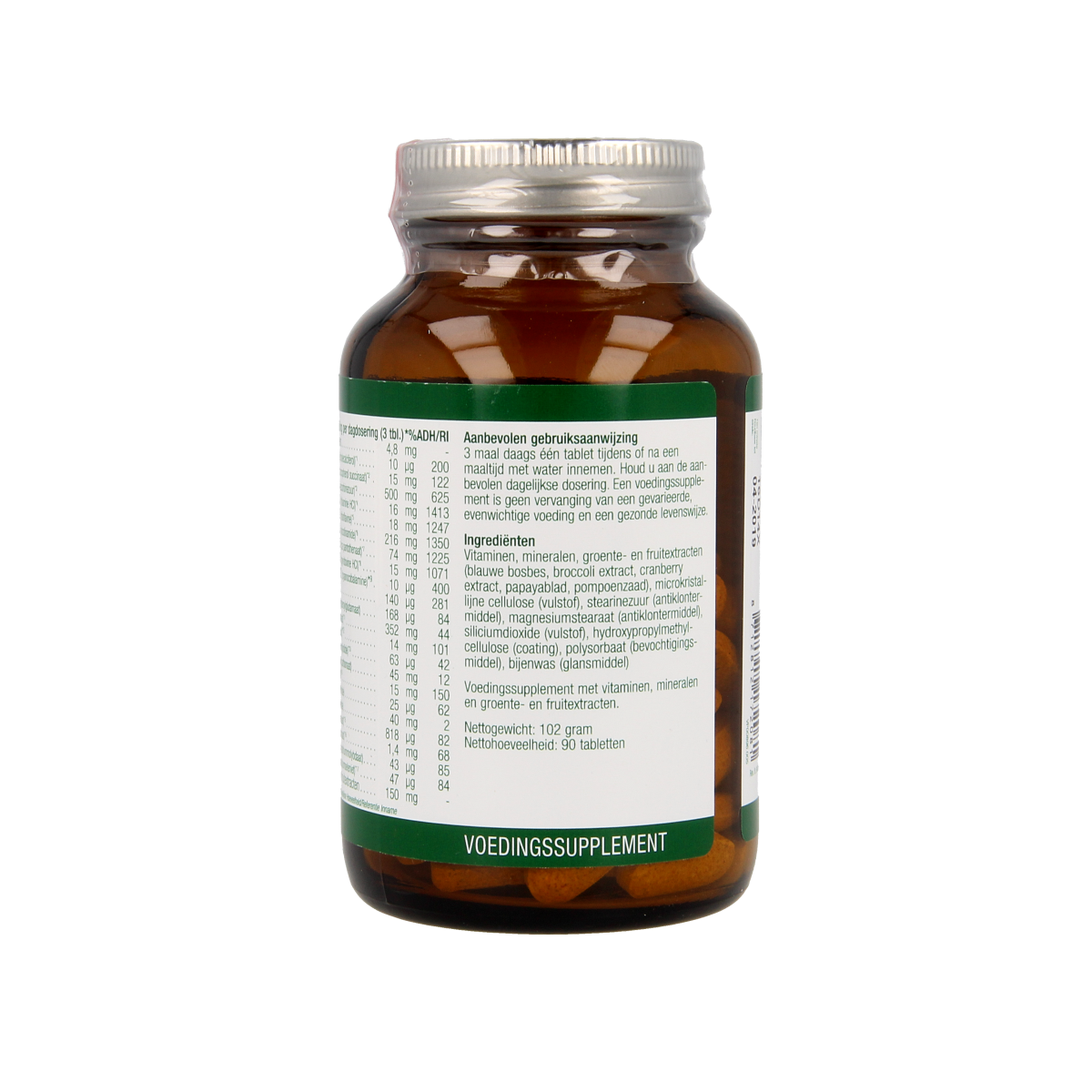 Essential Organics All Sports multivitamin tablets in blister pack, dietary supplement for active lifestyles.