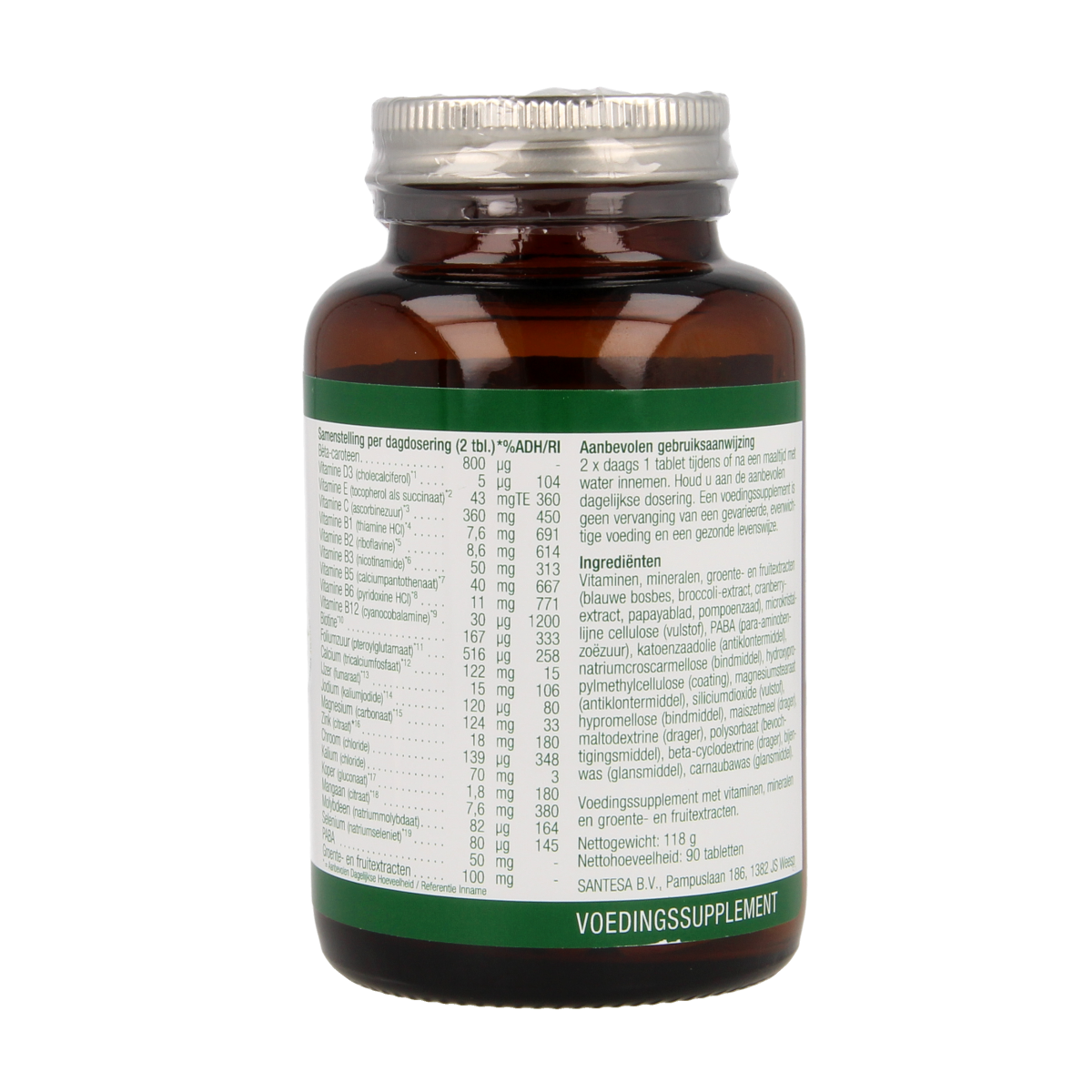 Essential Organics HNS Plex multivitamin tablets bottle, dietary supplement for health and wellness.