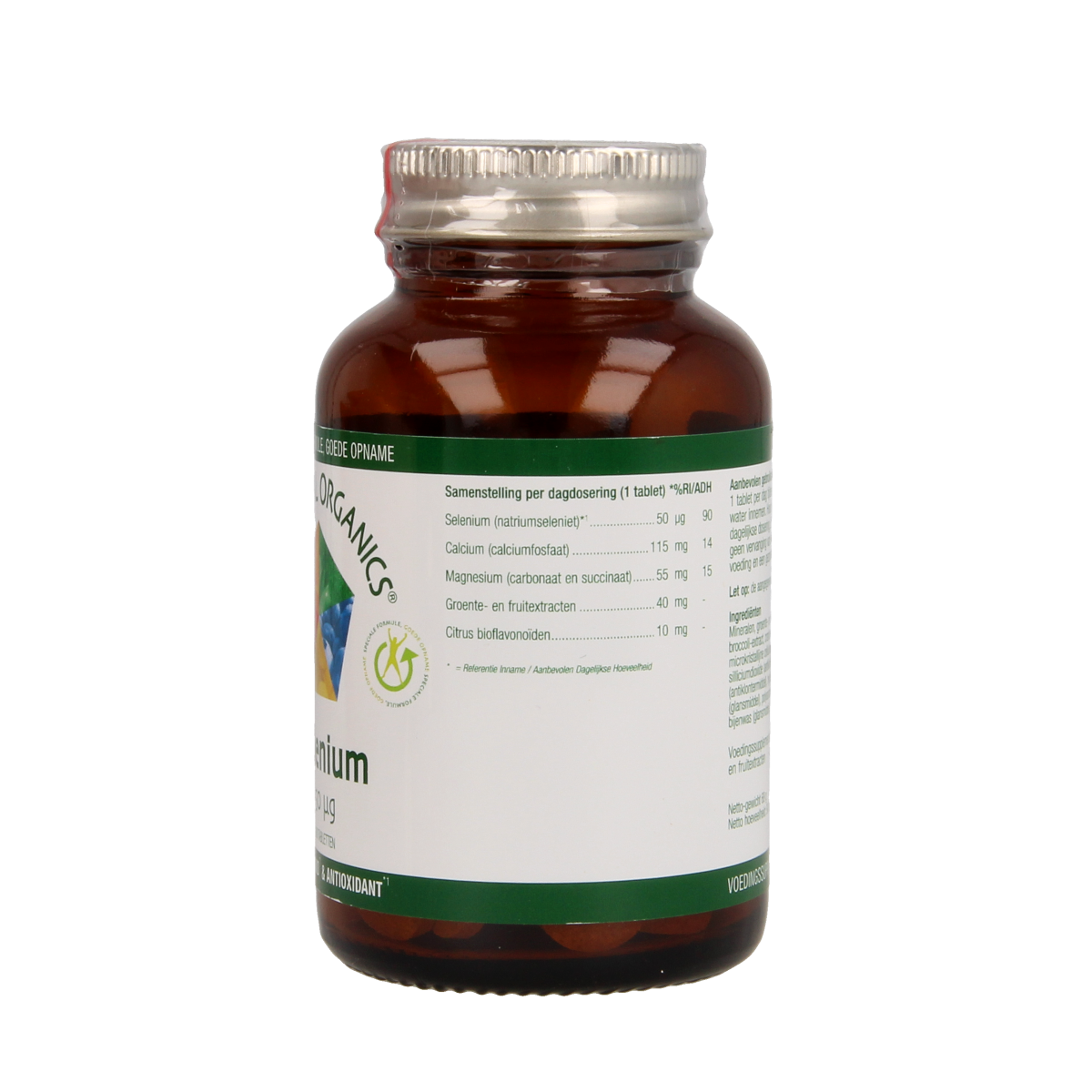 Essential Organics Selenium NP 50mcg mineral supplement tablets, 90 count, natural selenium source for daily health support.