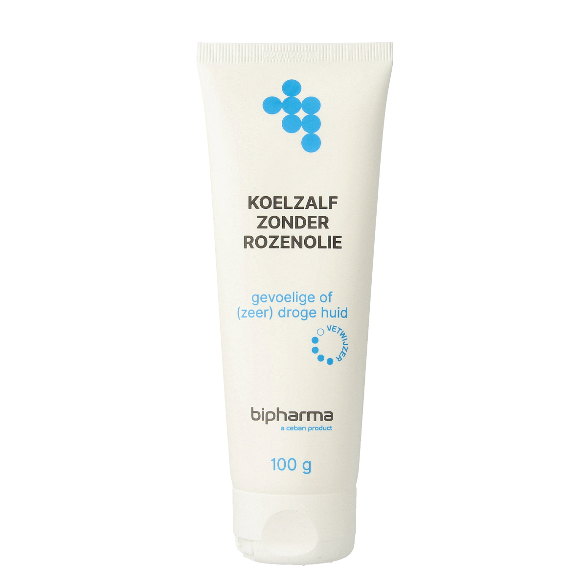 Bipharma Koelzalf zonder rozenolie in losse tube, 100 gram, lichaamsverzorging product for soothing skin relief