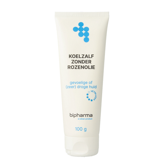 Bipharma Koelzalf zonder rozenolie in losse tube, 100 gram, lichaamsverzorging product for soothing skin relief