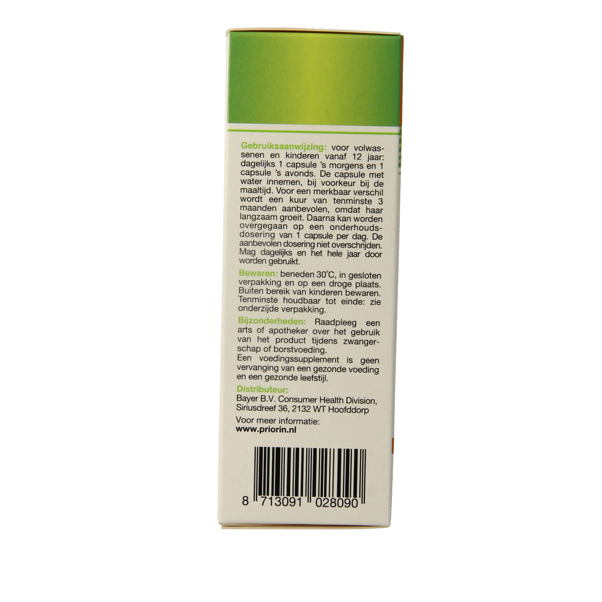 Priorin Multi vitamine capsules, dietary supplement with 60 capsules, natural vitamins and herbal ingredients for health support.