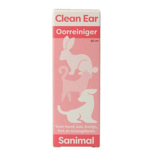 Sire Clean ear solution in 60ml bottle, designed for pet ear care, with a clear label and cap, for gentle cleaning of pets' ears.