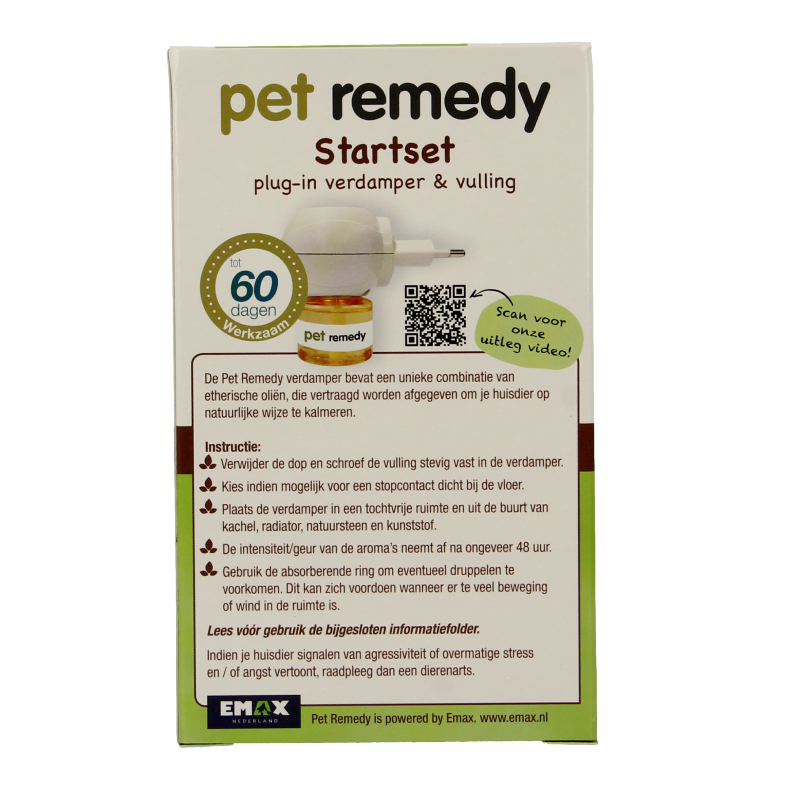 Pet Remedy Verdamper with refill set for pet care, showing the diffuser and refill bottle for calming solutions.