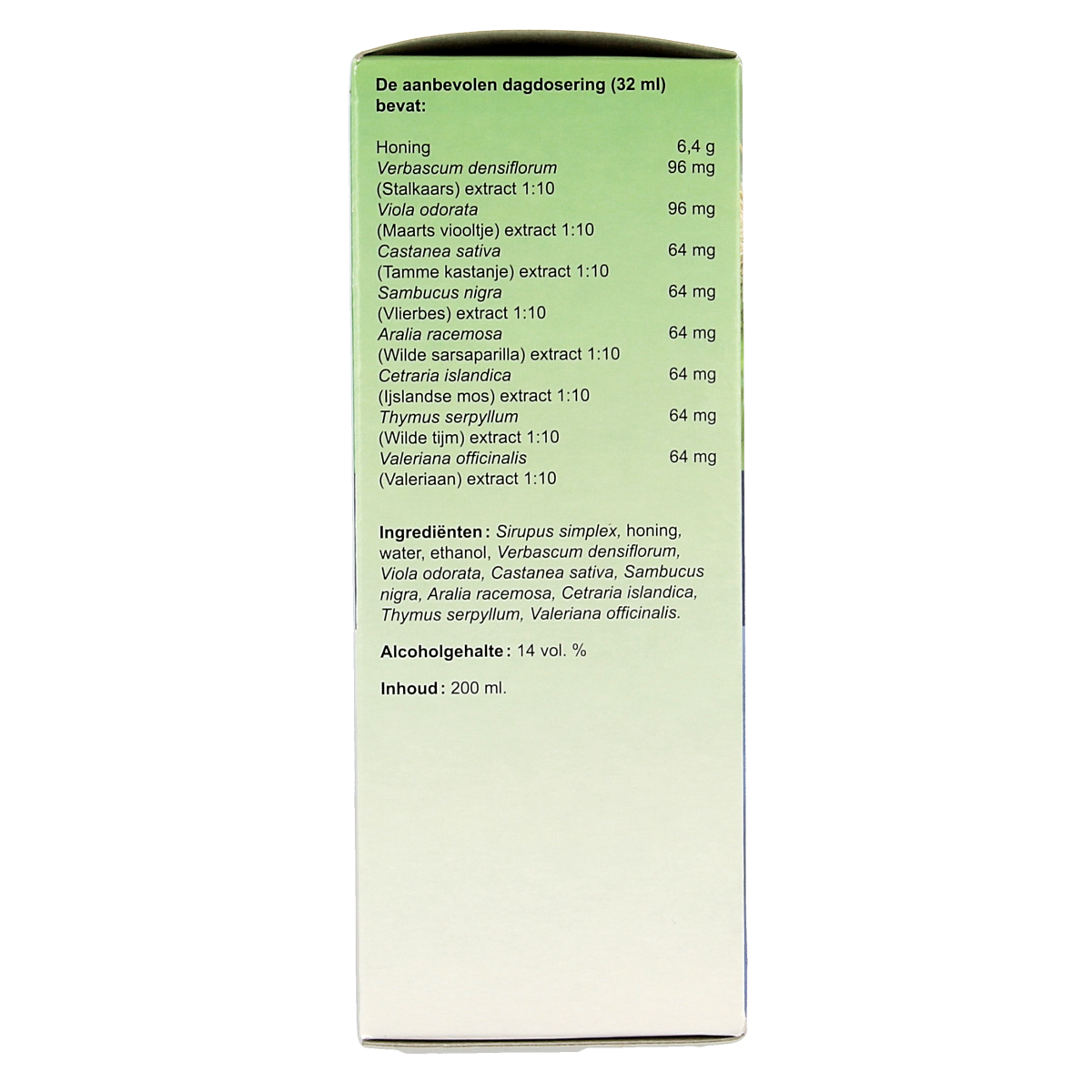 Pflüger Castanea Honingcomplex herbal preparation in a 200ml bottle, featuring natural ingredients for wellness.