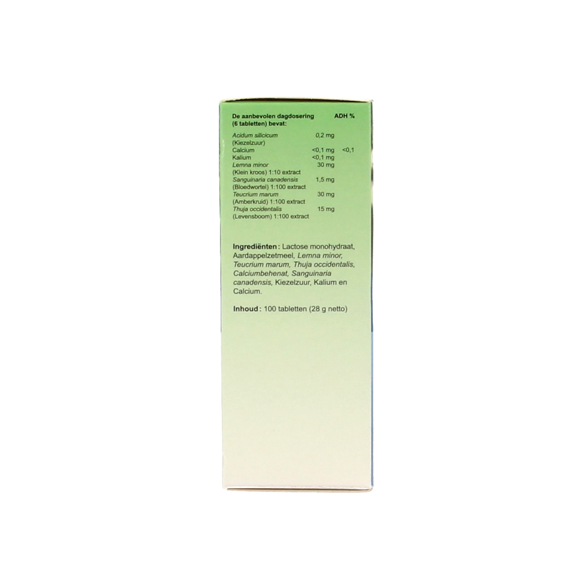 Pflüger Nasal 100.00 herbal tablets in a blister pack, natural herbal remedy for nasal health and congestion relief.