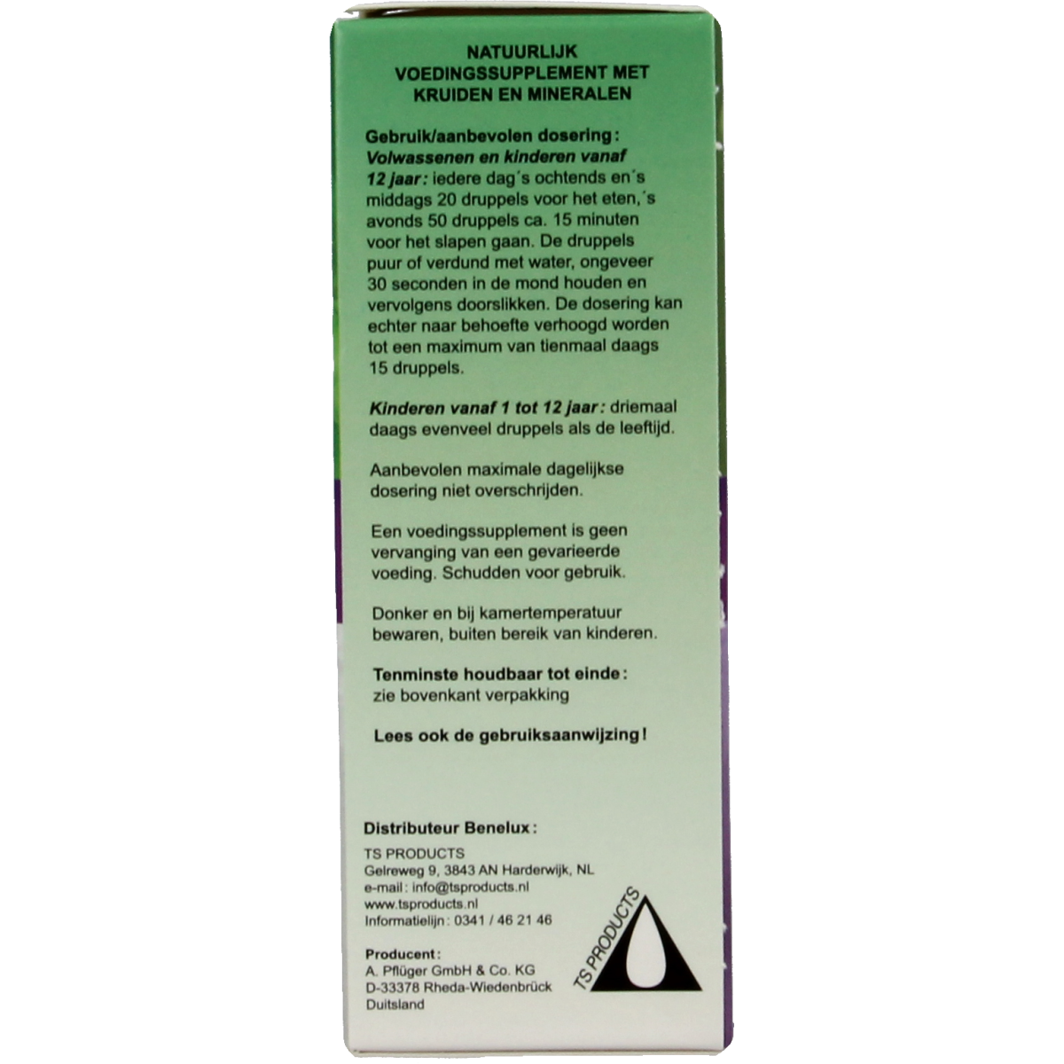 Pflüger Neuraston herbal supplement in a 50ml bottle, natural herbal preparation for nerve health and wellness.