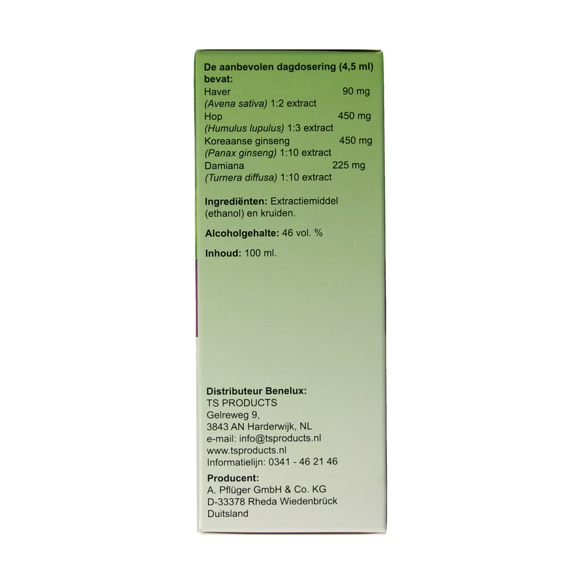 Pflüger Neuraston herbal preparation in a 100ml bottle, featuring natural ingredients for supporting nerve health.