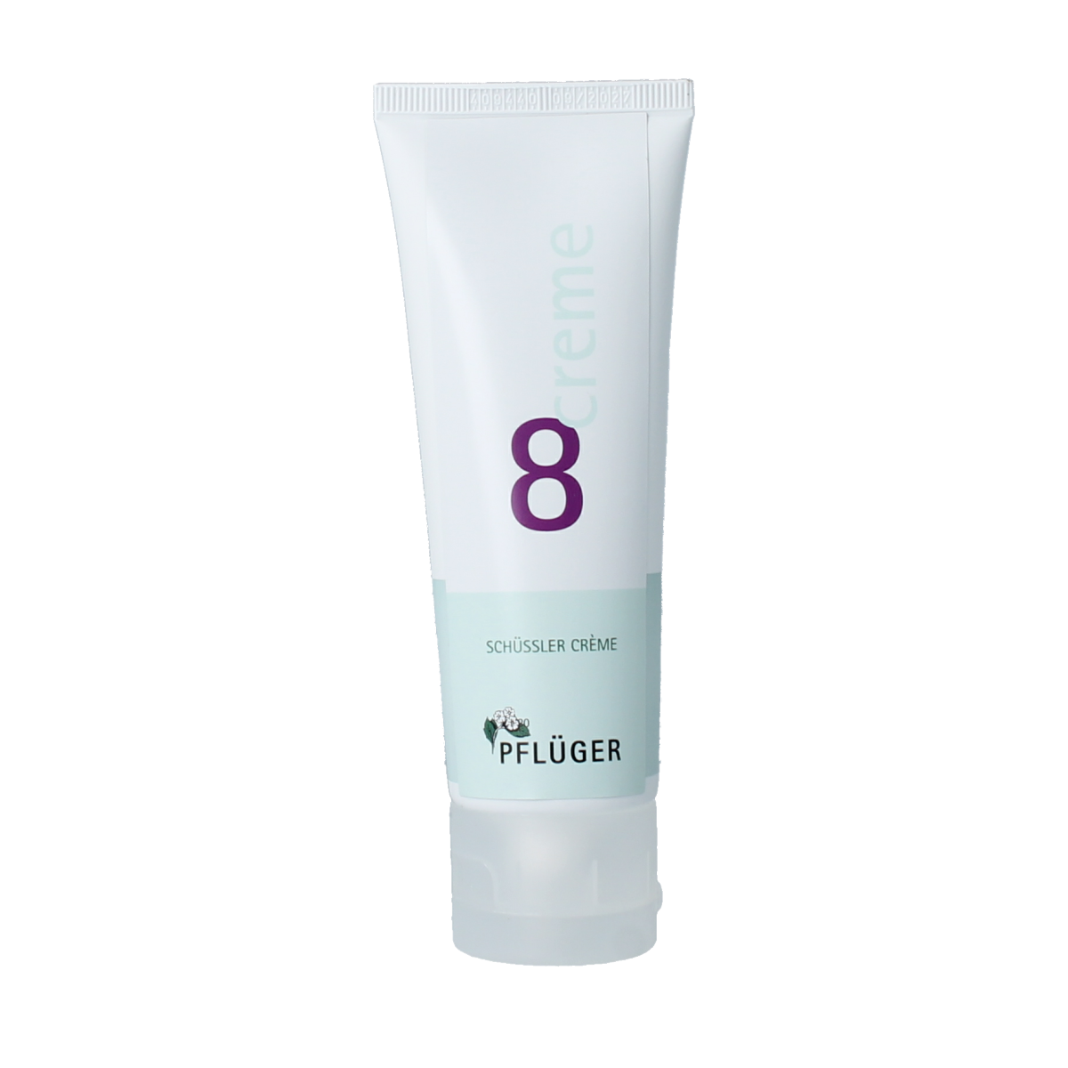 Pflüger Schussler Creme Nr. 8 in 75ml container, a body care product with a white tube and label, for skin nourishment.