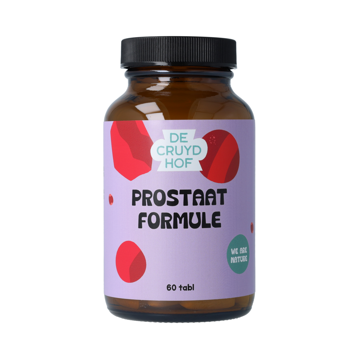 De Cruydhof Prostaat formule voedingssupplement met 60 tabletten, kruidensupplement voor prostaatondersteuning.