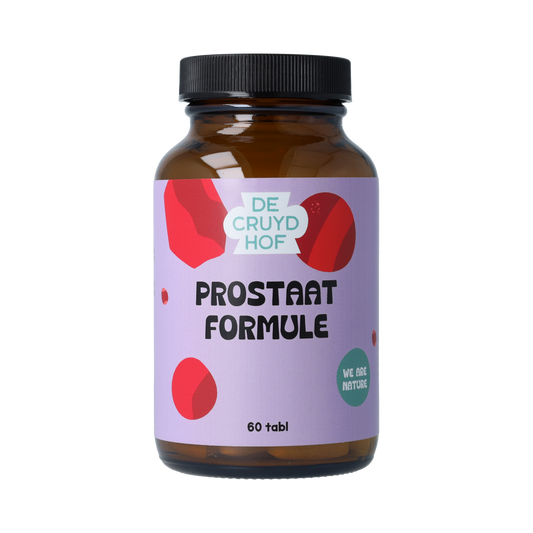 De Cruydhof Prostaat formule voedingssupplement met 60 tabletten, kruidensupplement voor prostaatondersteuning.