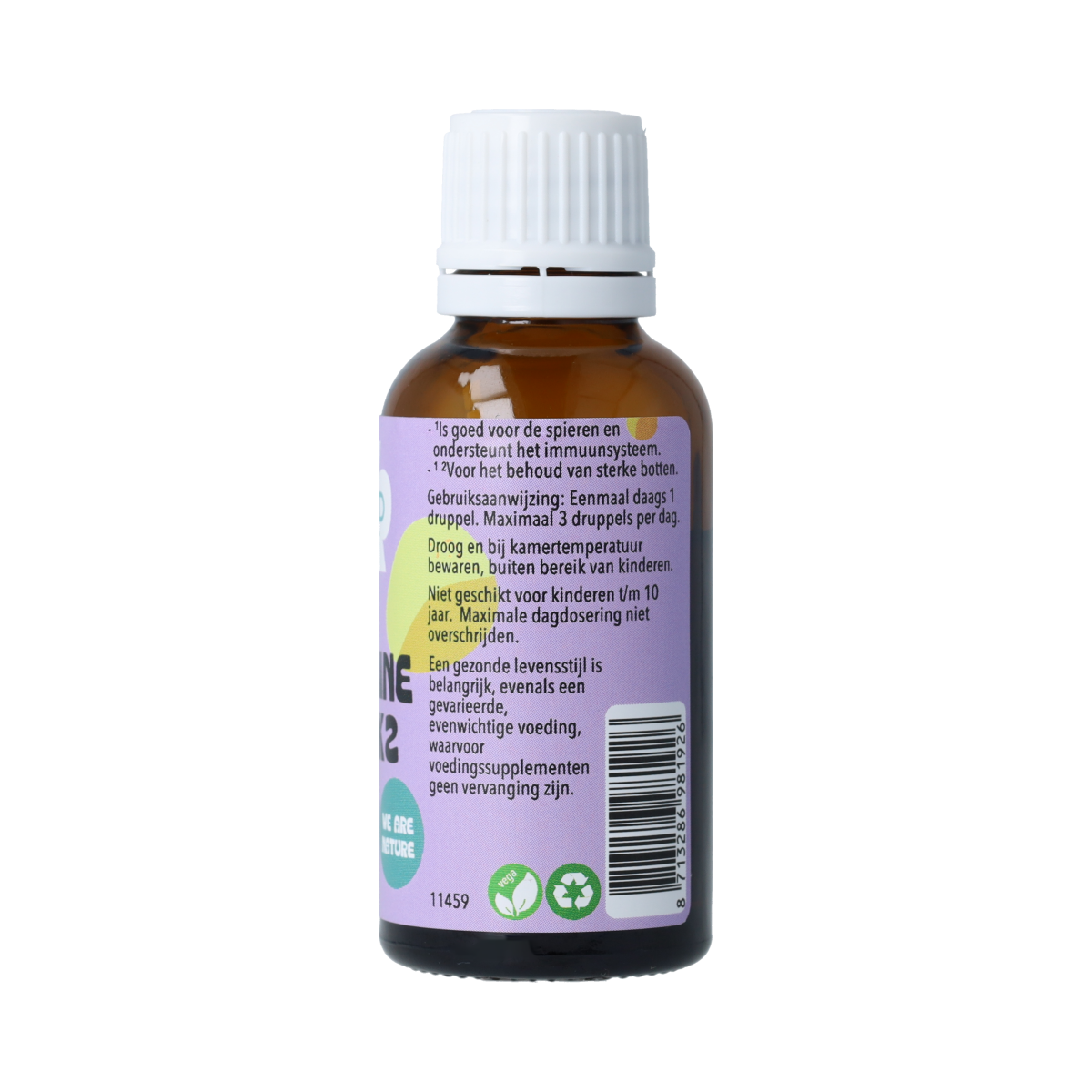 De Cruydhof Vitamine D3 & K2 voedingssupplement in 25 ml bottle, natural herbal supplement for bone health and immunity
