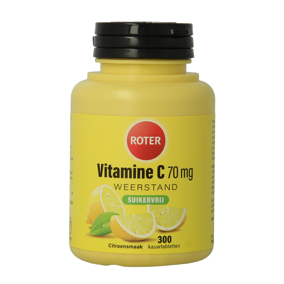 Roter Vitamine C 70 mg sugar-free chewable tablets, Vitamin Enkel by Roter, shown in the image.
