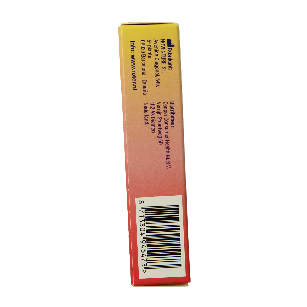 Roter Cysticare herbal supplement capsules in a bottle, natural herbal preparation for urinary health.