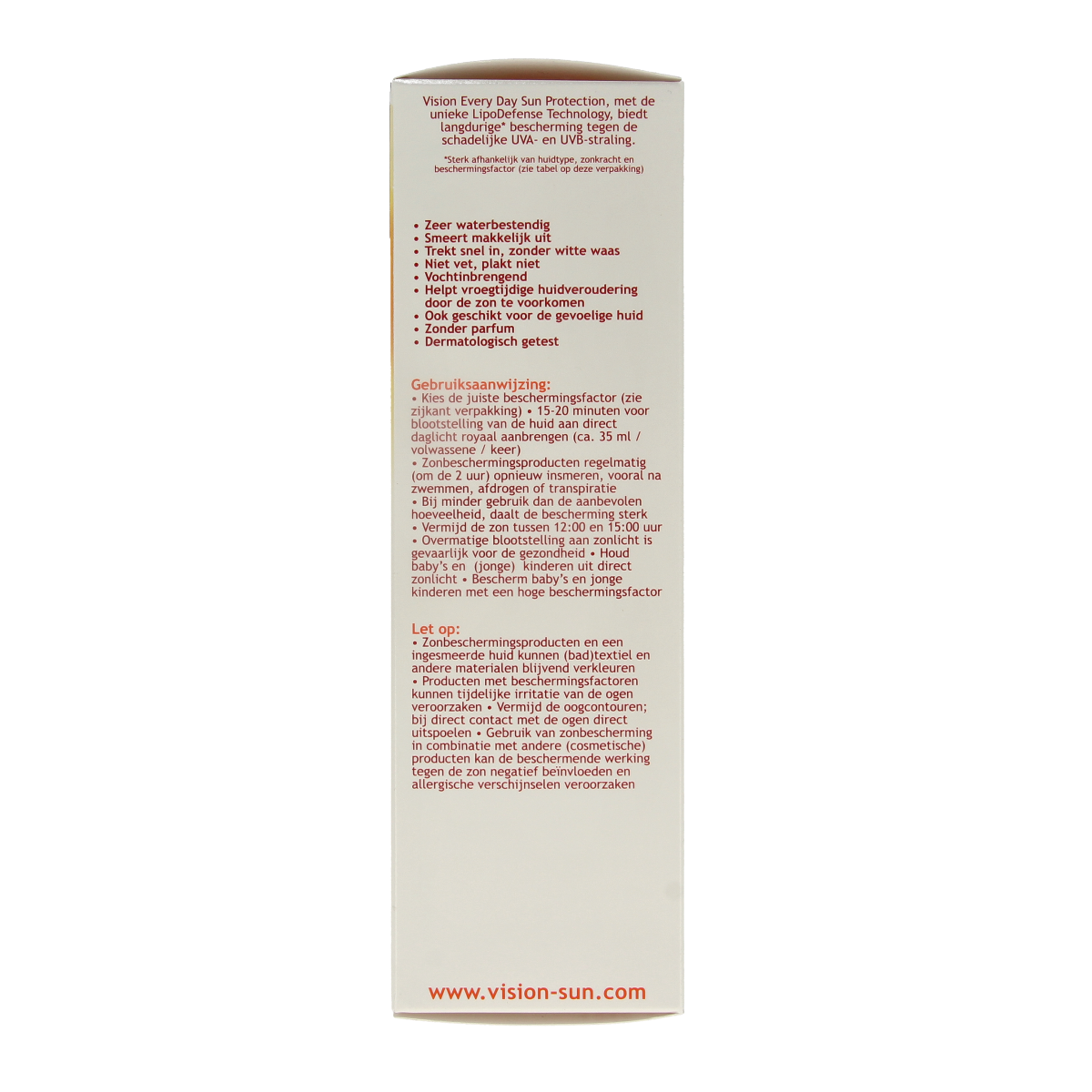 Vision High Medium SPF20 sunscreen lotion in 180ml bottle, providing sun protection with a lightweight, easy-to-apply formula.