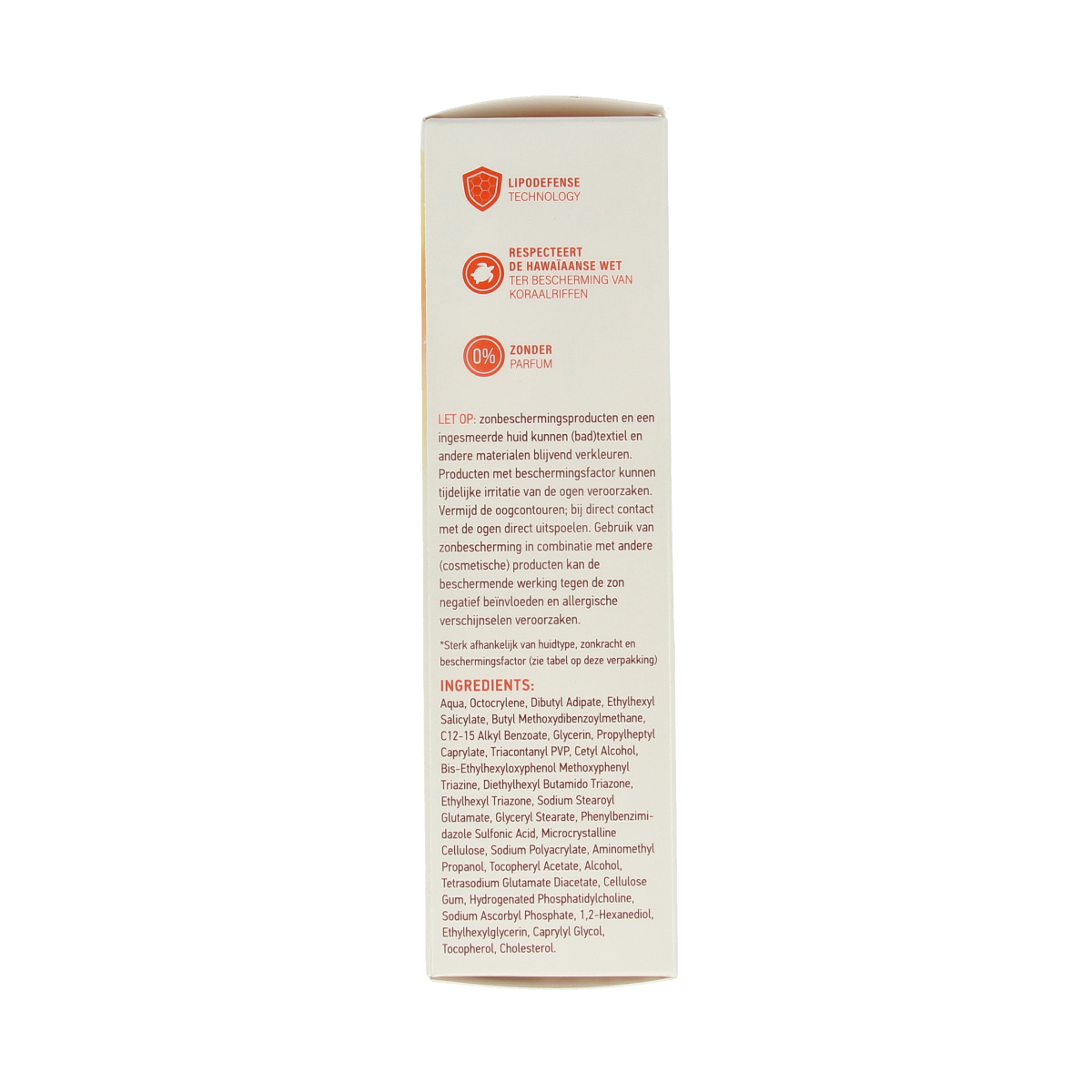 Vision High SPF50 sunscreen lotion in 90ml tube, suitable for sun protection, with a sleek design and blue cap.