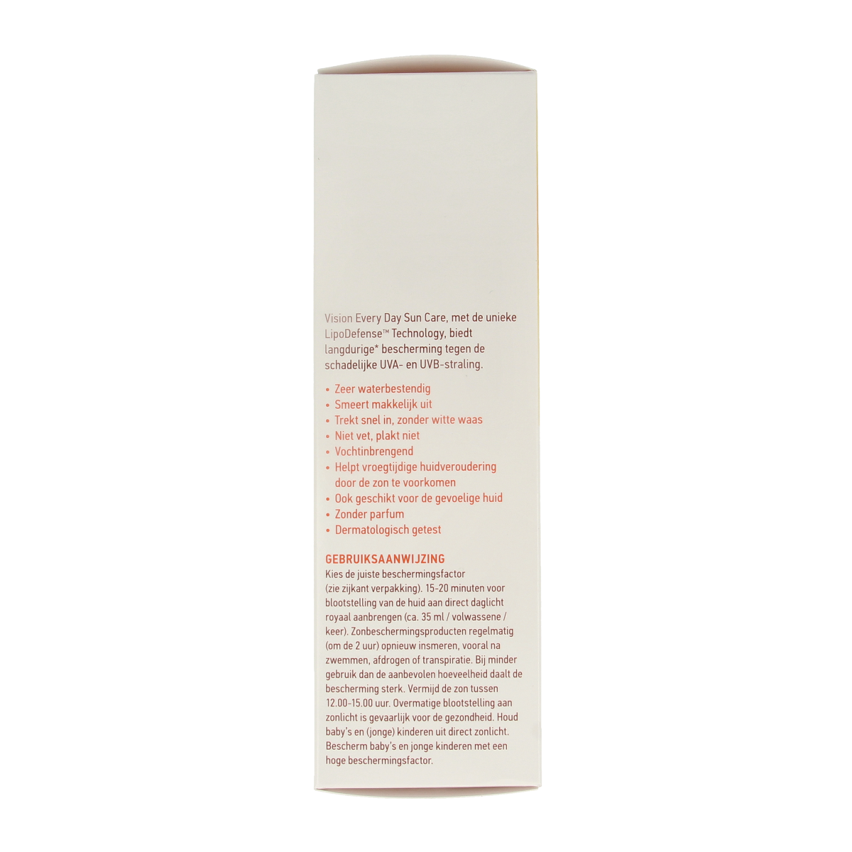 Vision High SPF50 sun lotion in a 180ml bottle, providing broad-spectrum sun protection with a sleek design.
