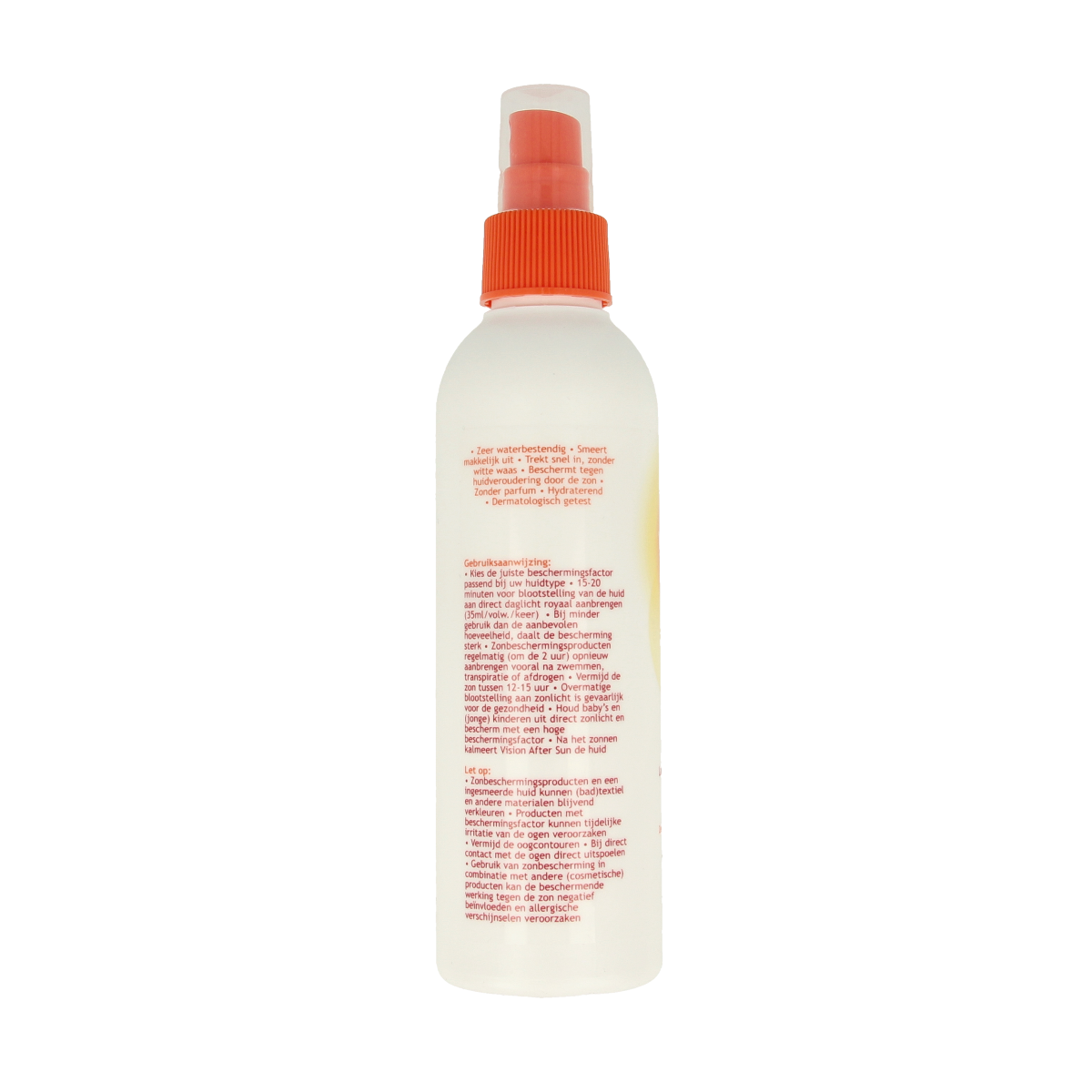 Vision High SPF30 sun spray in a 180ml bottle, providing broad-spectrum sun protection with easy application.