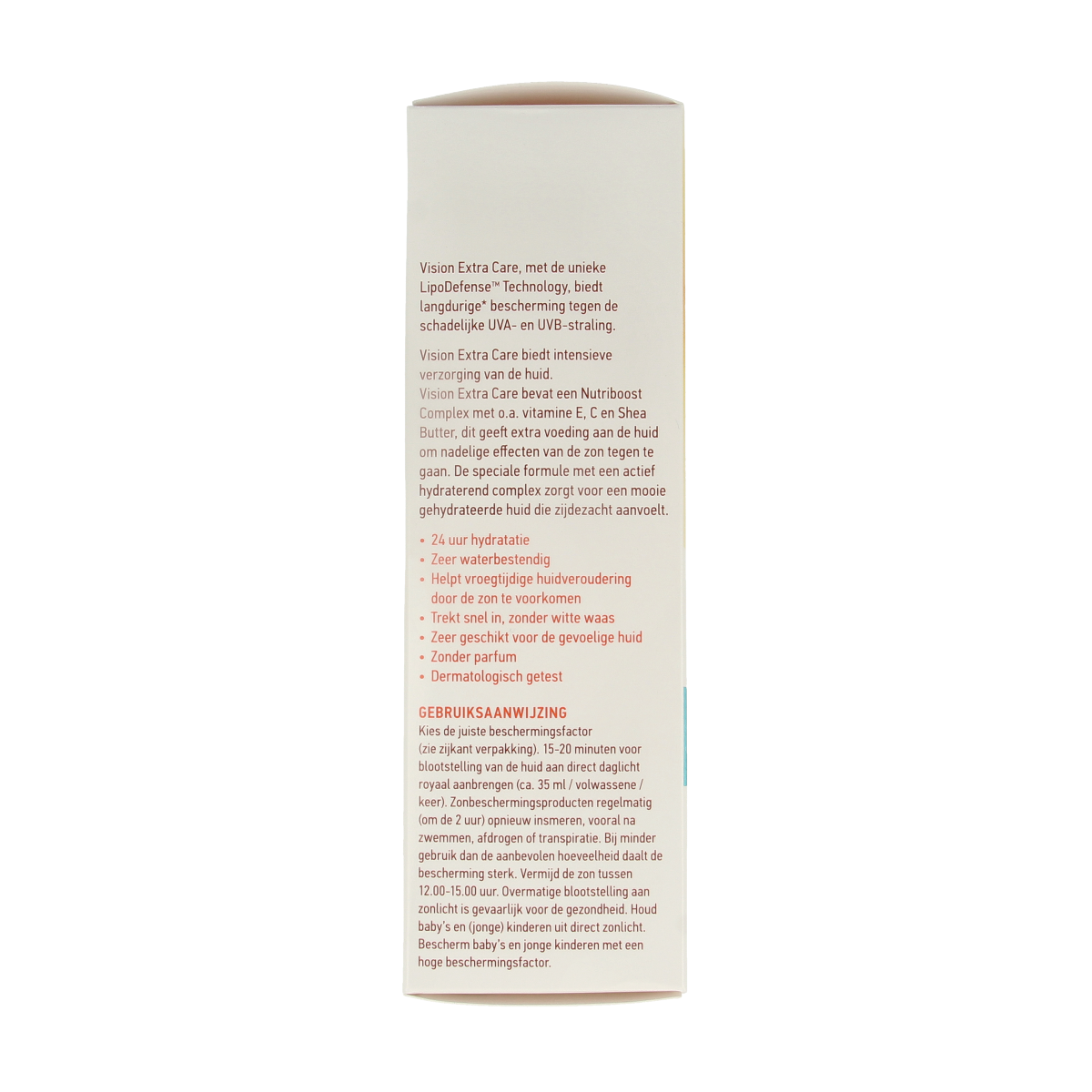 Vision Extra Care SPF30 sun lotion in a 180ml bottle, providing sun protection and hydration for healthy skin.