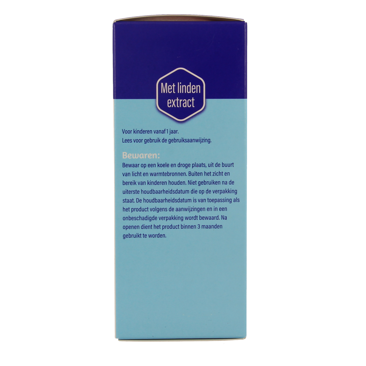 Dampo Kids hoest nacht syrup bottle showing 100ml size, designed for children with nighttime cough relief.