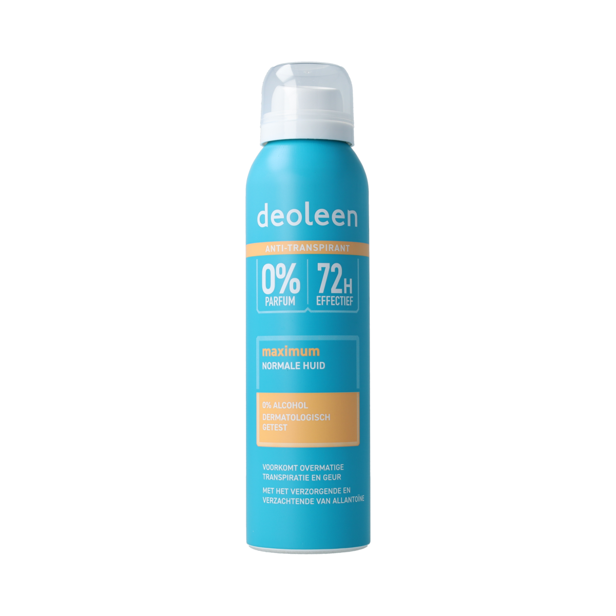Deoleen Deodorant Spray Intense Protect 150ml bottle with white cap and label, designed for long-lasting freshness and odor protection.